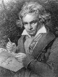 Ludwig Van Beethoven Composing the Missa Solemnis-Joseph Karl Stieler-Art Print