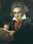 Ludwig Van Beethoven (1770-1827) Composing His "Missa Solemnis"-Joseph Karl Stieler-Framed Giclee Print