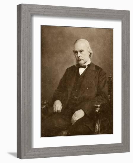 Joseph Lister English Surgeon Medical Scientist and Founder of Antiseptic Surgery-Elliot & Fry-Framed Photographic Print