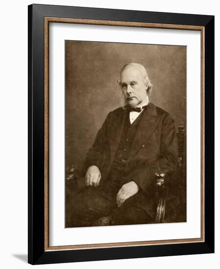 Joseph Lister English Surgeon Medical Scientist and Founder of Antiseptic Surgery-Elliot & Fry-Framed Photographic Print