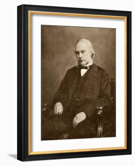 Joseph Lister English Surgeon Medical Scientist and Founder of Antiseptic Surgery-Elliot & Fry-Framed Photographic Print