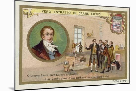 Joseph Louis Gay-Lussac, French Chemist and Physicist-null-Mounted Giclee Print