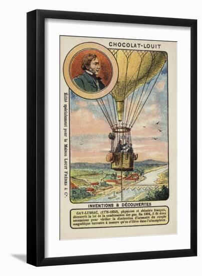 Joseph Louis Gay-Lussac, French Chemist and Physicist-null-Framed Giclee Print