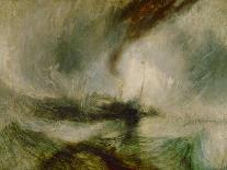 Snow storm. A steam boat off a harbours mouth-Joseph Mallord William Turner-Giclee Print