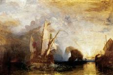 from Turner's Annual Tour: The Seine 1834 Watercolours, Light-Towers of la Hève (Vignette)-Joseph Mallord William Turner-Giclee Print