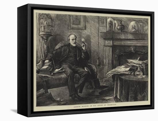 Joseph Mazzini in His Study at Brompton-Henry Woods-Framed Premier Image Canvas