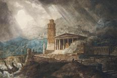 A Reconstruction of Sparta: the Persian Porch and Place of Consulatation of the Lacedemonians-Joseph Michael Gandy-Giclee Print