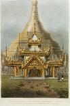 View of the Great Dagon Pagoda and Adjacent Scenery Taken on the Eastern Road from Rangoon-Joseph Moore-Framed Giclee Print