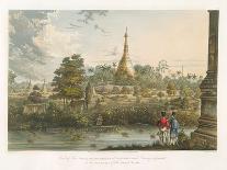 Scene Upon the Terrace of the Great Dagon Pagoda at Rangoon-Joseph Moore-Premier Image Canvas