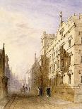 Exeter College, Oxford, 1835 (W/C with Graphite and Gum on Paper)-Joseph Murray Ince-Framed Giclee Print