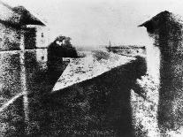 View from a Window at Le Gras, Saint-Loup-De-Varennes, 1827-Joseph Nicephore Niepce-Mounted Photographic Print