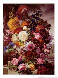 Flowers on a Marble Table-Joseph Nigg-Collectable Print