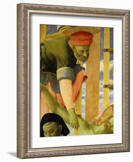 Joseph of Arimathea, from the Deposition of Christ, 1435 (Detail)-Fra Angelico-Framed Giclee Print