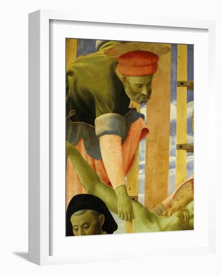 Joseph of Arimathea, from the Deposition of Christ, 1435 (Detail)-Fra Angelico-Framed Giclee Print