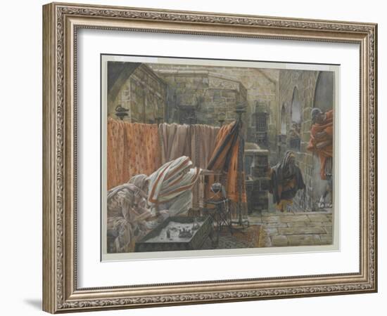 Joseph of Arimathea Seeks Pilate to Beg Permission to Remove the Body of Jesus-James Tissot-Framed Giclee Print