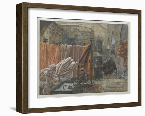 Joseph of Arimathea Seeks Pilate to Beg Permission to Remove the Body of Jesus-James Tissot-Framed Giclee Print