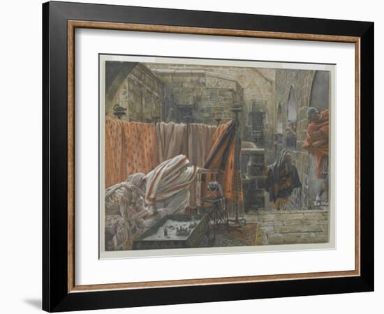 Joseph of Arimathea Seeks Pilate to Beg Permission to Remove the Body of Jesus-James Tissot-Framed Giclee Print