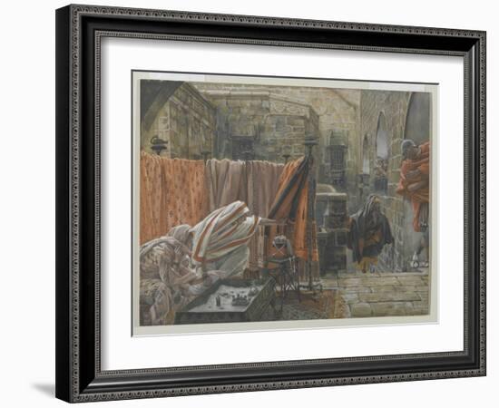 Joseph of Arimathea Seeks Pilate to Beg Permission to Remove the Body of Jesus-James Tissot-Framed Giclee Print