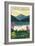 Joseph, Oregon - Wallowa Lake-Lantern Press-Framed Art Print