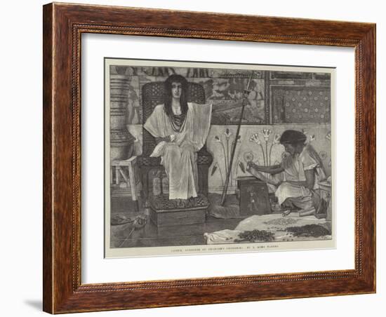 Joseph, Overseer of Pharaoh's Granaries-Sir Lawrence Alma-Tadema-Framed Giclee Print