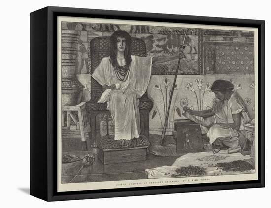 Joseph, Overseer of Pharaoh's Granaries-Sir Lawrence Alma-Tadema-Framed Premier Image Canvas