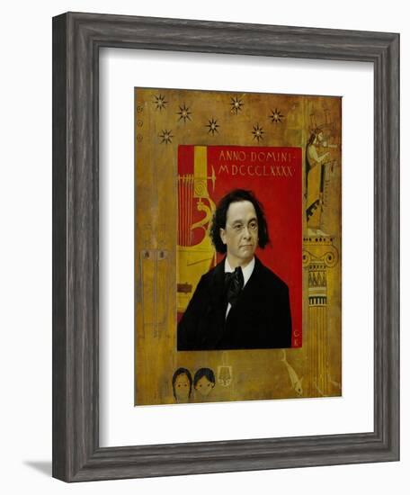 Joseph Pembauer, Pianist and Piano Teacher, Frame Also by Gustav Klimt-Gustav Klimt-Framed Giclee Print