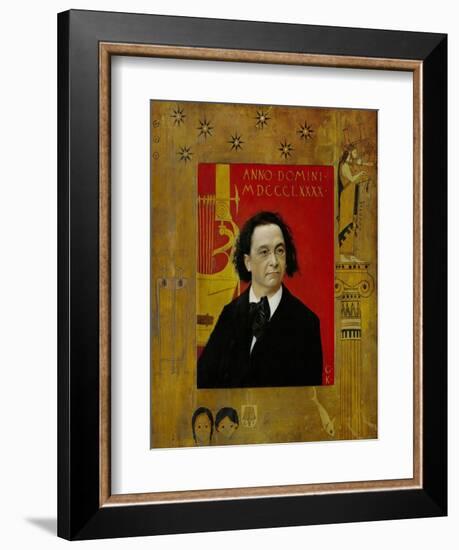 Joseph Pembauer, Pianist and Piano Teacher, Frame Also by Gustav Klimt-Gustav Klimt-Framed Giclee Print