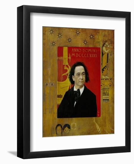 Joseph Pembauer, Pianist and Piano Teacher, Frame Also by Gustav Klimt-Gustav Klimt-Framed Giclee Print