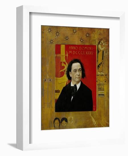 Joseph Pembauer, Pianist and Piano Teacher, Frame Also by Gustav Klimt-Gustav Klimt-Framed Giclee Print