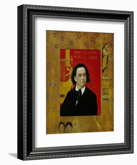 Joseph Pembauer, Pianist and Piano Teacher, Frame Also by Gustav Klimt-Gustav Klimt-Framed Giclee Print