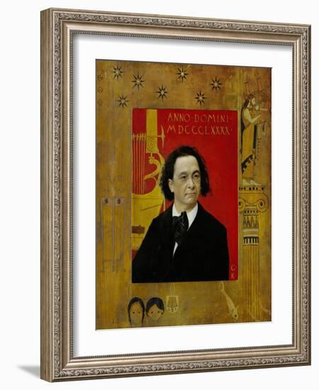 Joseph Pembauer, Pianist and Piano Teacher, Frame Also by Gustav Klimt-Gustav Klimt-Framed Giclee Print