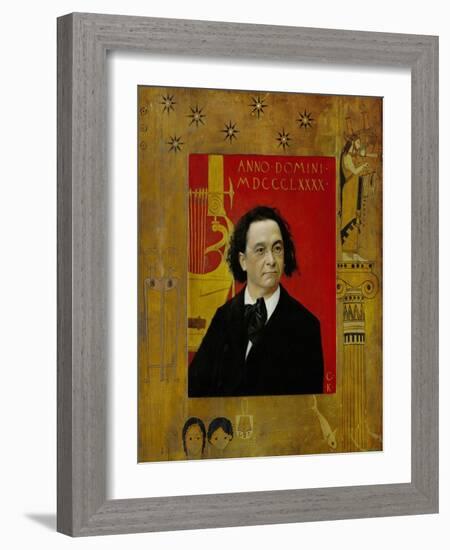 Joseph Pembauer, Pianist and Piano Teacher, Frame Also by Gustav Klimt-Gustav Klimt-Framed Giclee Print