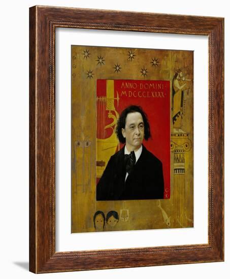 Joseph Pembauer, Pianist and Piano Teacher, Frame Also by Gustav Klimt-Gustav Klimt-Framed Giclee Print