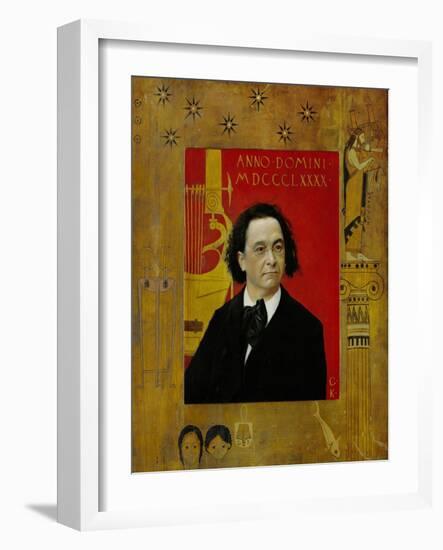 Joseph Pembauer, Pianist and Piano Teacher, Frame Also by Gustav Klimt-Gustav Klimt-Framed Giclee Print