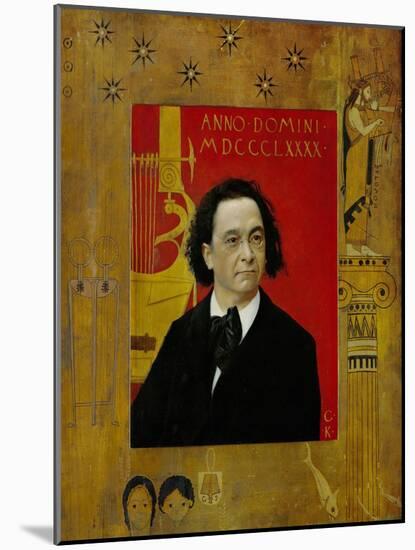 Joseph Pembauer, Pianist and Piano Teacher, Frame Also by Gustav Klimt-Gustav Klimt-Mounted Giclee Print