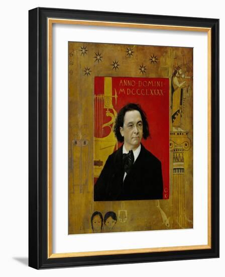 Joseph Pembauer, Pianist and Piano Teacher, Frame Also by Gustav Klimt-Gustav Klimt-Framed Giclee Print