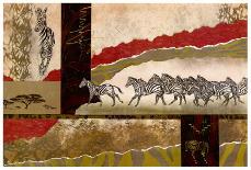 Serengeti Zebras-Joseph Poirier-Mounted Art Print