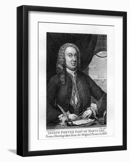 Joseph Porter by William Hogarth-William Hogarth-Framed Giclee Print