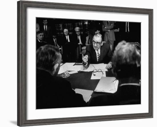 Joseph R. Mccarthy Vigerously Making His Point Clear at the Senate Judiciary Committee Hearing--Framed Photographic Print