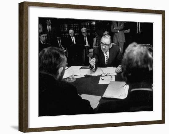 Joseph R. Mccarthy Vigerously Making His Point Clear at the Senate Judiciary Committee Hearing-null-Framed Photographic Print