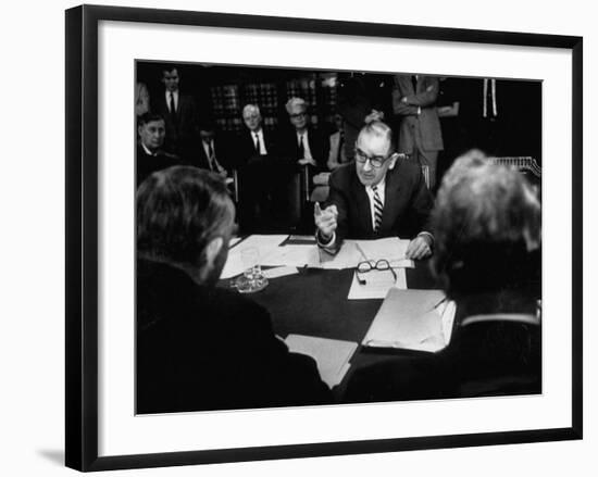 Joseph R. Mccarthy Vigerously Making His Point Clear at the Senate Judiciary Committee Hearing-null-Framed Photographic Print