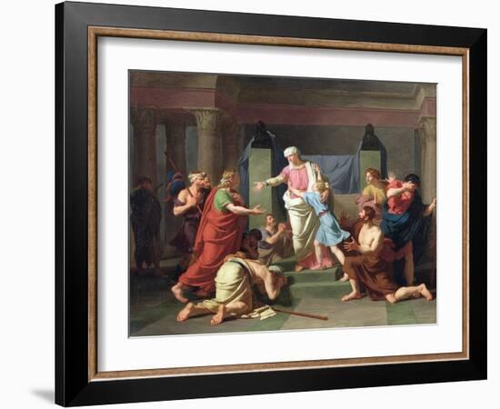 Joseph Recognised by His Brothers, 1789-Charles Thevenin-Framed Giclee Print