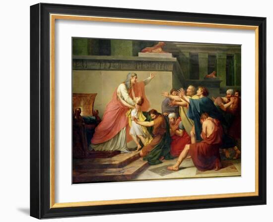 Joseph Recognised by His Brothers-Francois Gerard-Framed Giclee Print