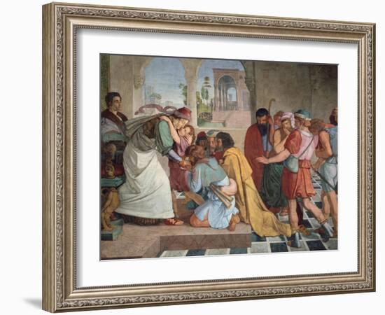 Joseph Reveals Himself to His Brothers, 1817-Peter Von Cornelius-Framed Giclee Print