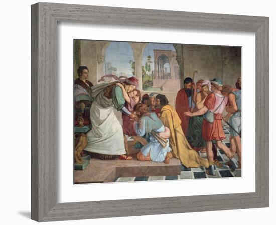 Joseph Reveals Himself to His Brothers, 1817-Peter Von Cornelius-Framed Giclee Print