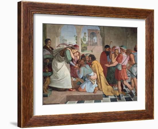 Joseph Reveals Himself to His Brothers, 1817-Peter Von Cornelius-Framed Giclee Print