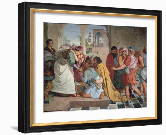 Joseph Reveals Himself to His Brothers, 1817-Peter Von Cornelius-Framed Giclee Print