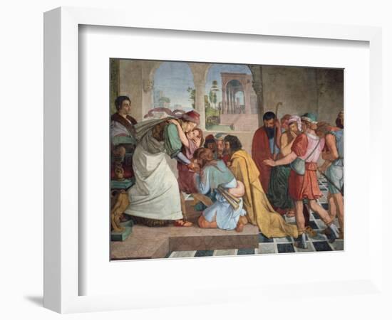 Joseph Reveals Himself to His Brothers, 1817-Peter Von Cornelius-Framed Giclee Print