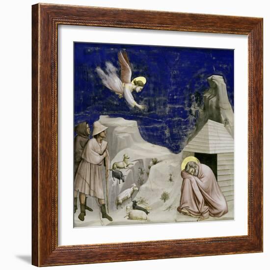 Joseph's Dream-Giotto di Bondone-Framed Giclee Print