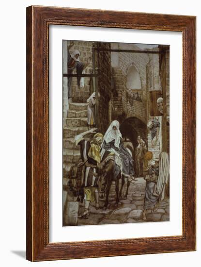 Joseph Seeks Lodging at Bethlehem-James Tissot-Framed Giclee Print